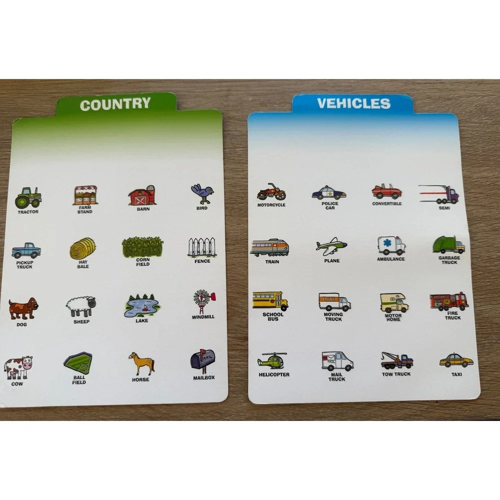 2 Melissa and Doug Flip to Win Travel Bingo Boards 4 double sided cards